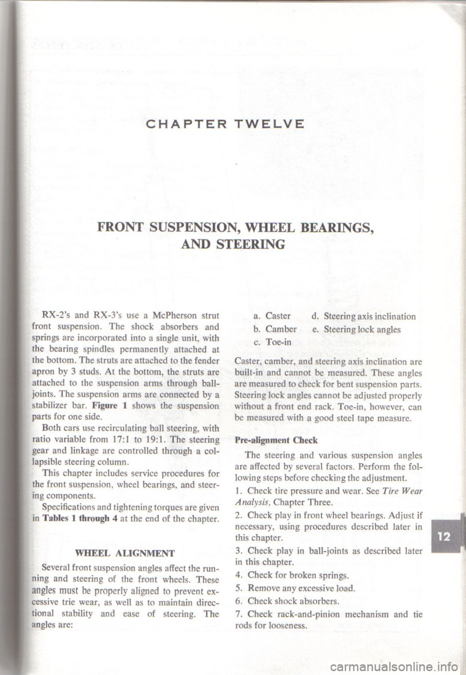 MAZDA RX-2 1971  Workshop Service Repair Manual 