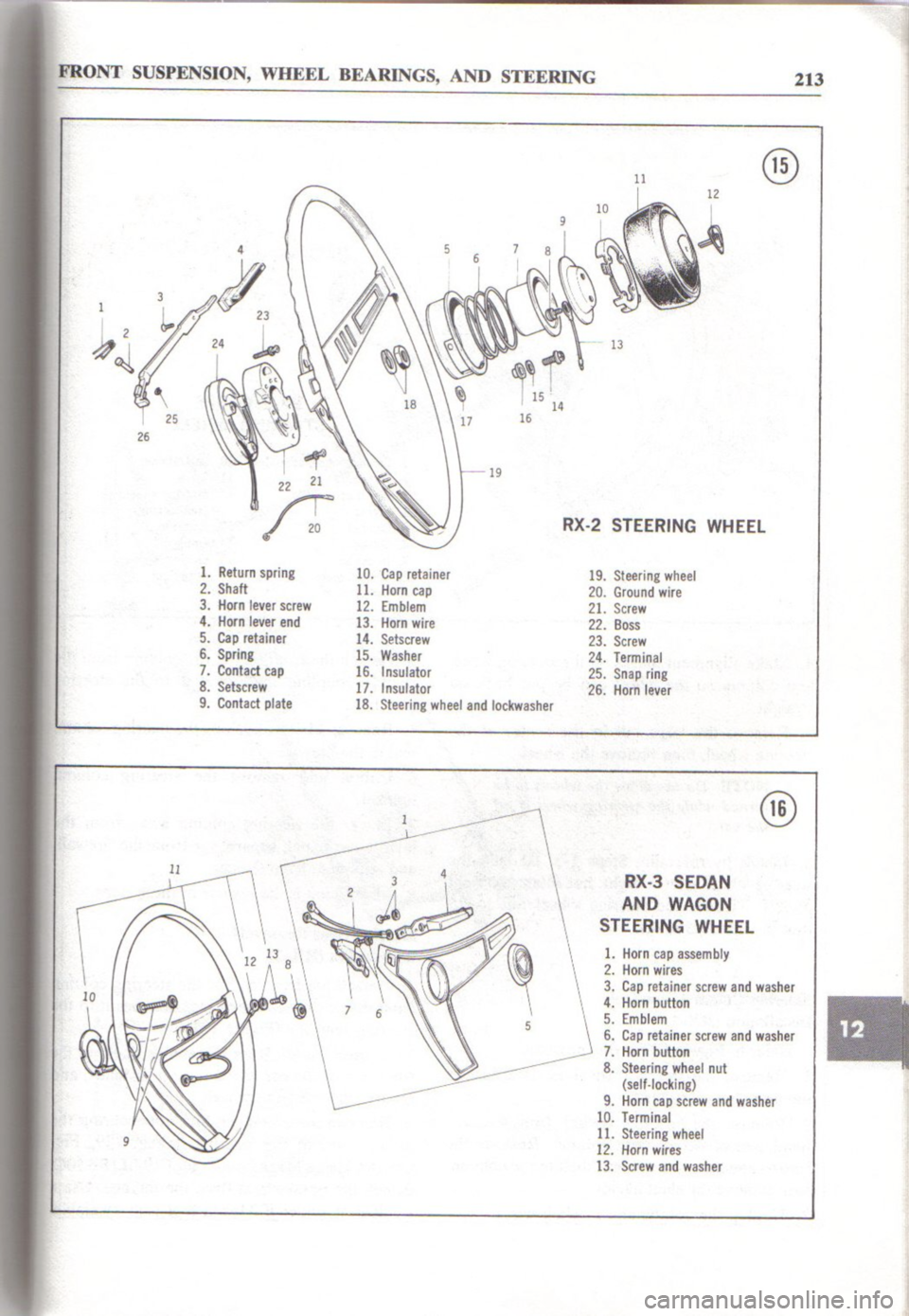 MAZDA RX-2 1971  Workshop Service Repair Manual 
