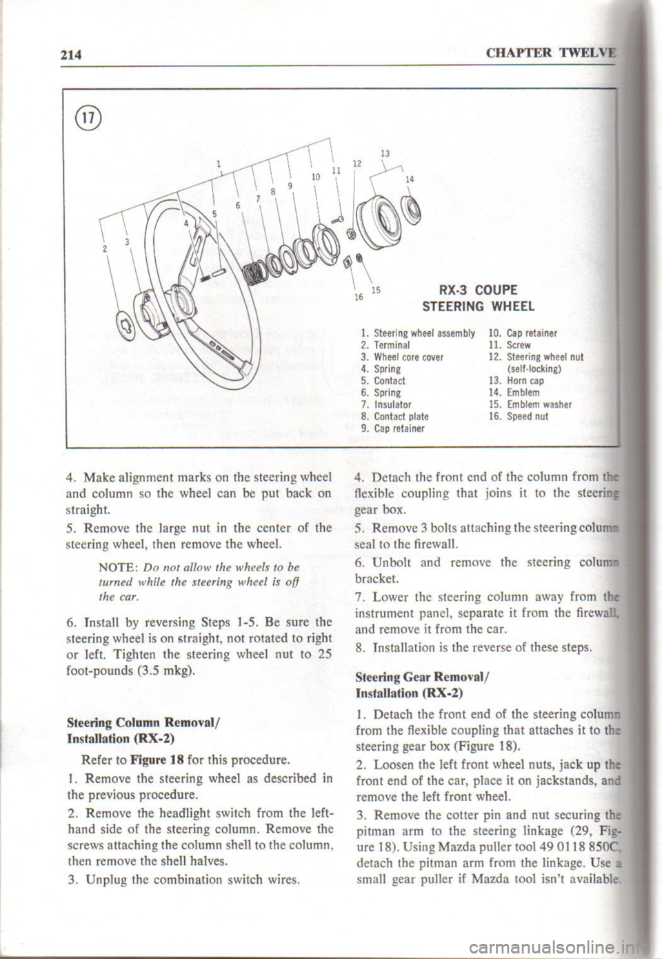 MAZDA RX-2 1971  Workshop Service Repair Manual 