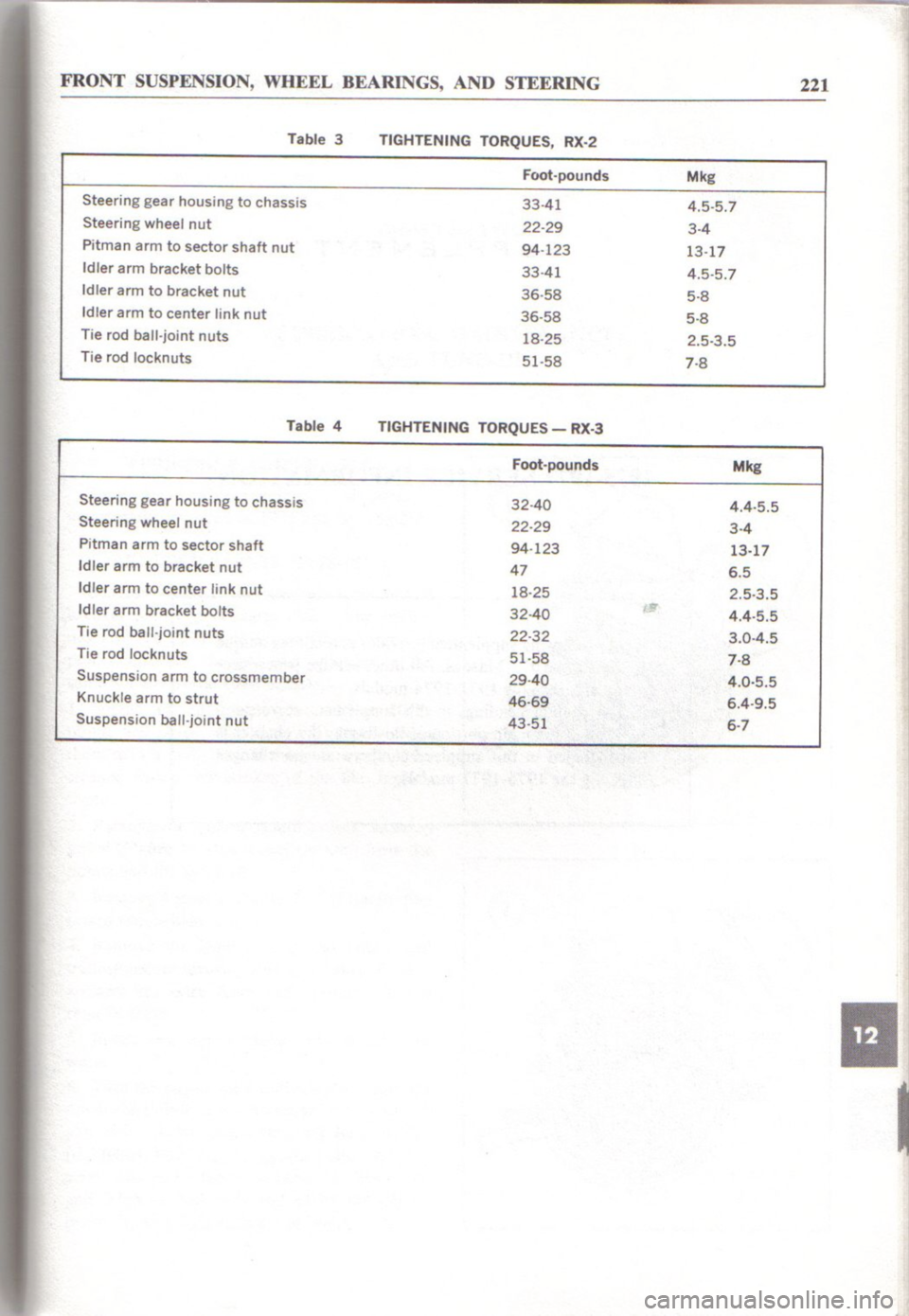 MAZDA RX-2 1971  Workshop Service Repair Manual 