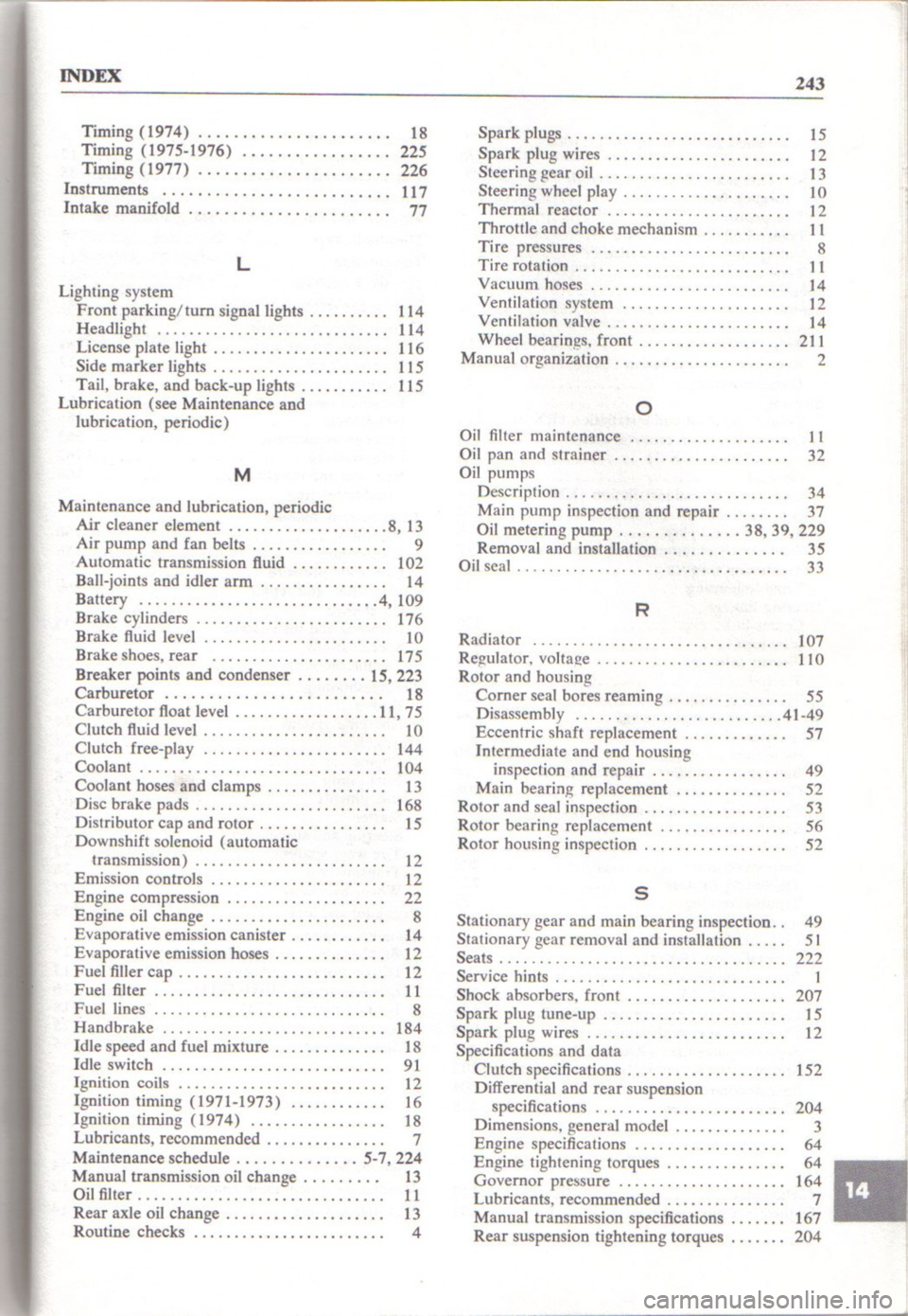 MAZDA RX-2 1971 Workshop Service Repair Manual MAZDA RX-2 1971 Workshop Service Repair Manual