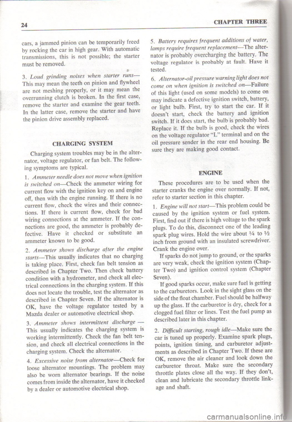 MAZDA RX-2 1971 Workshop Service Owners Manual MAZDA RX-2 1971 Workshop Service Owners Manual