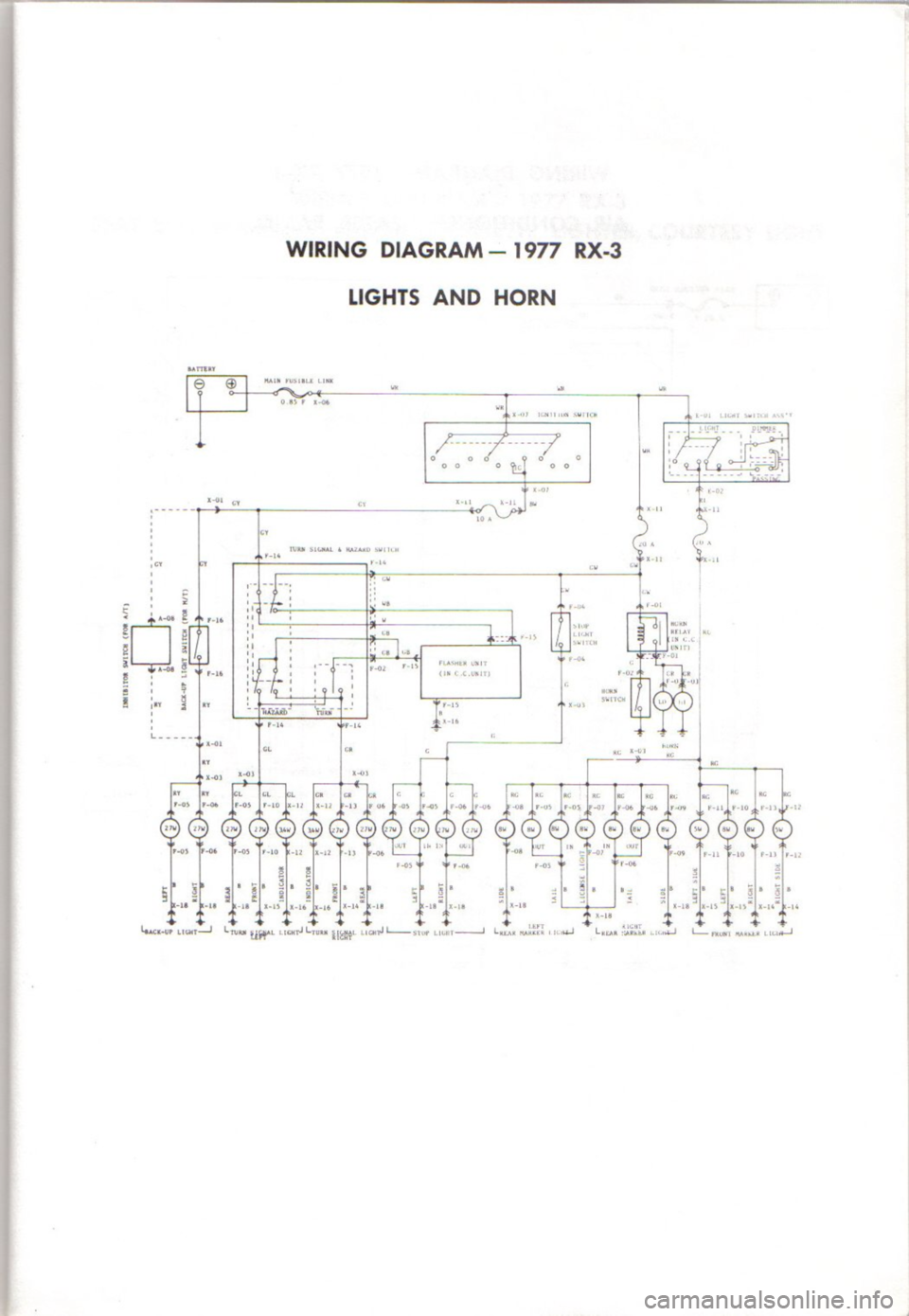 MAZDA RX-2 1971 Workshop Service Repair Manual MAZDA RX-2 1971 Workshop Service Repair Manual