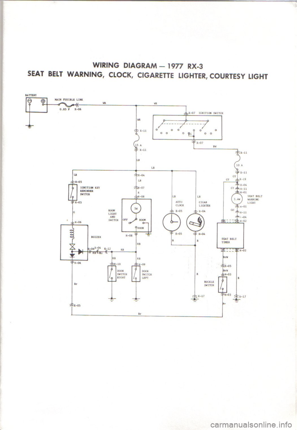 MAZDA RX-2 1971 Workshop Service Repair Manual MAZDA RX-2 1971 Workshop Service Repair Manual