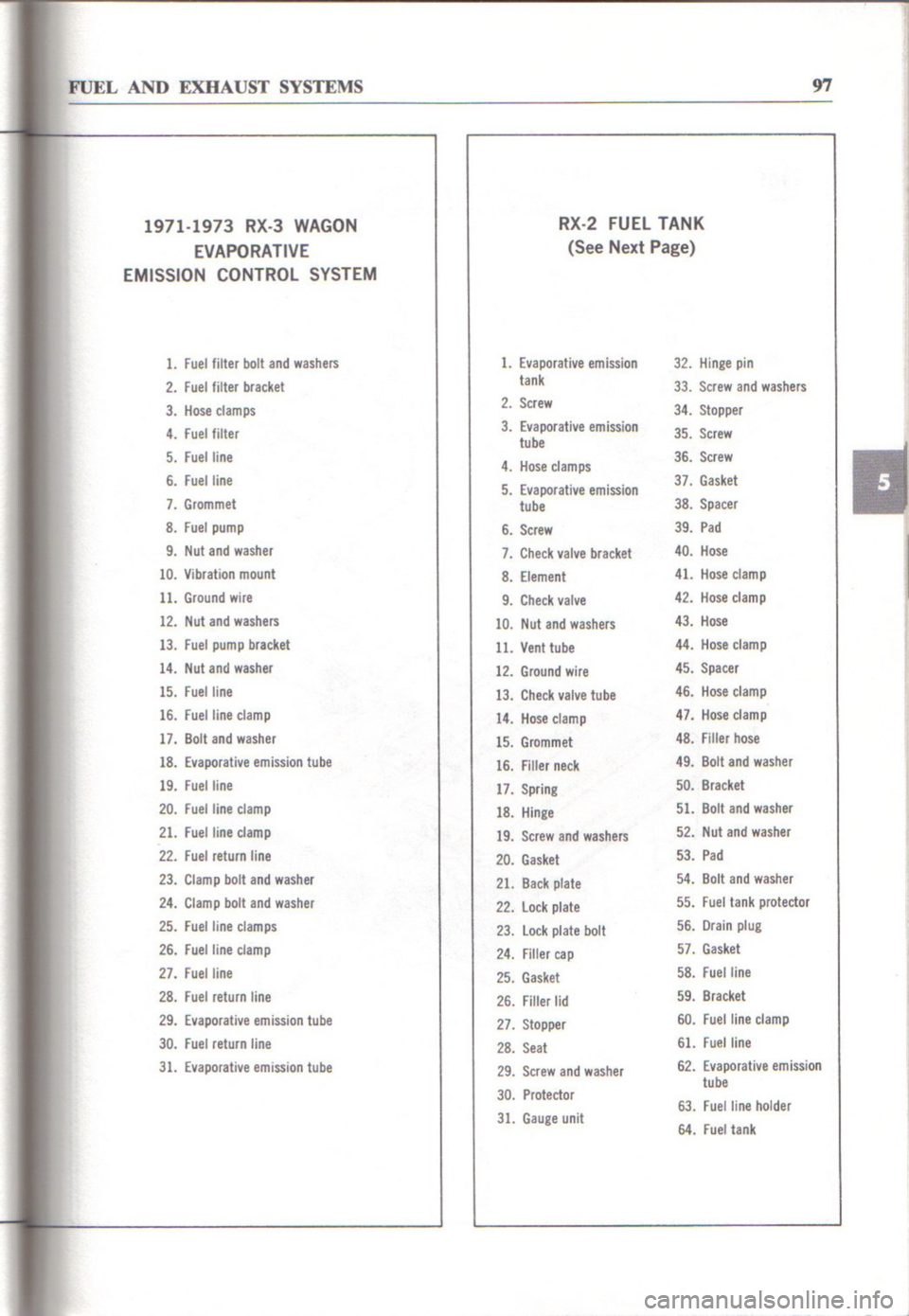 MAZDA RX-2 1971 Workshop Service Owners Manual MAZDA RX-2 1971 Workshop Service Owners Manual