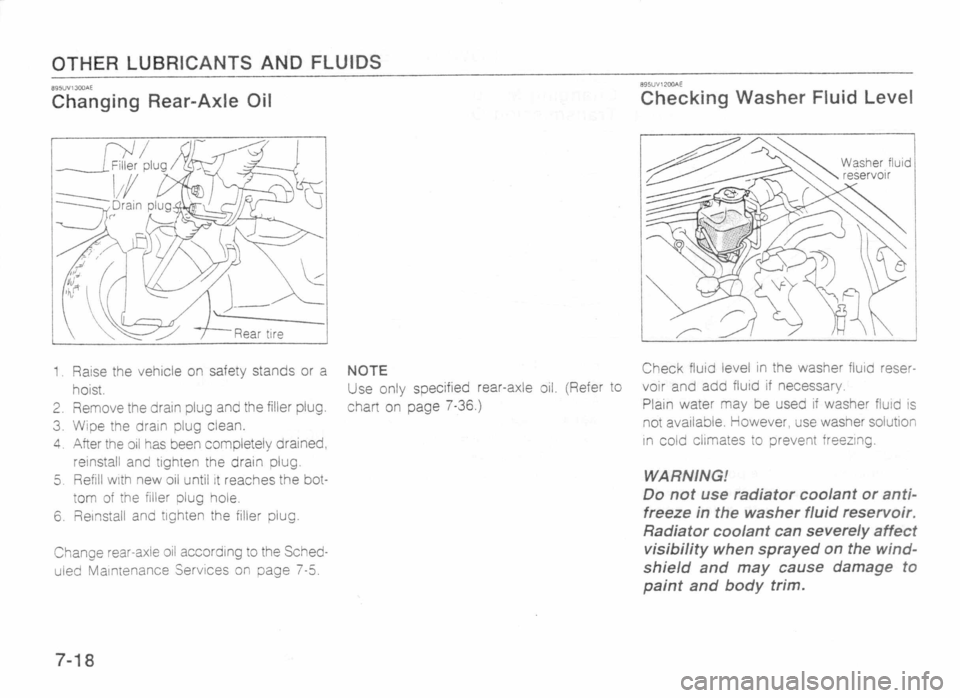 MAZDA MX-5 1989  Owners Manual 