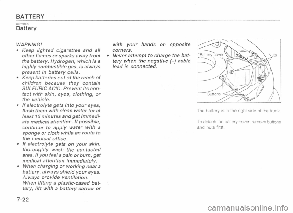 MAZDA MX-5 1989 Owners Manual MAZDA MX-5 1989 Owners Manual