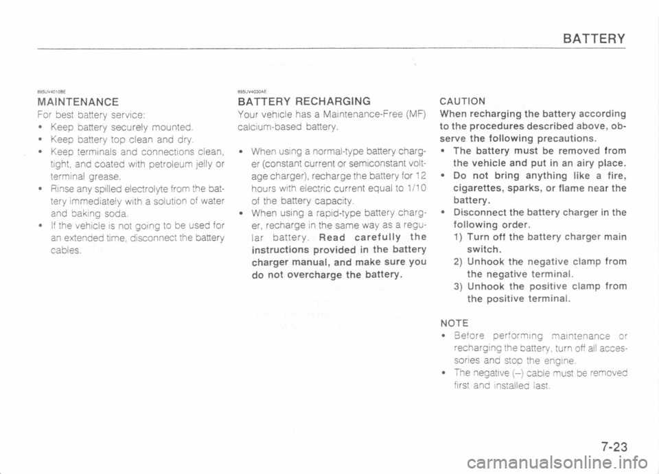 MAZDA MX-5 1989 Owners Manual MAZDA MX-5 1989 Owners Manual
