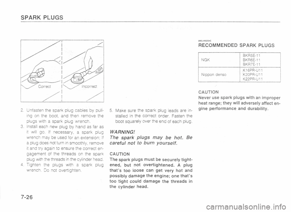 MAZDA MX-5 1989 Owners Manual MAZDA MX-5 1989 Owners Manual