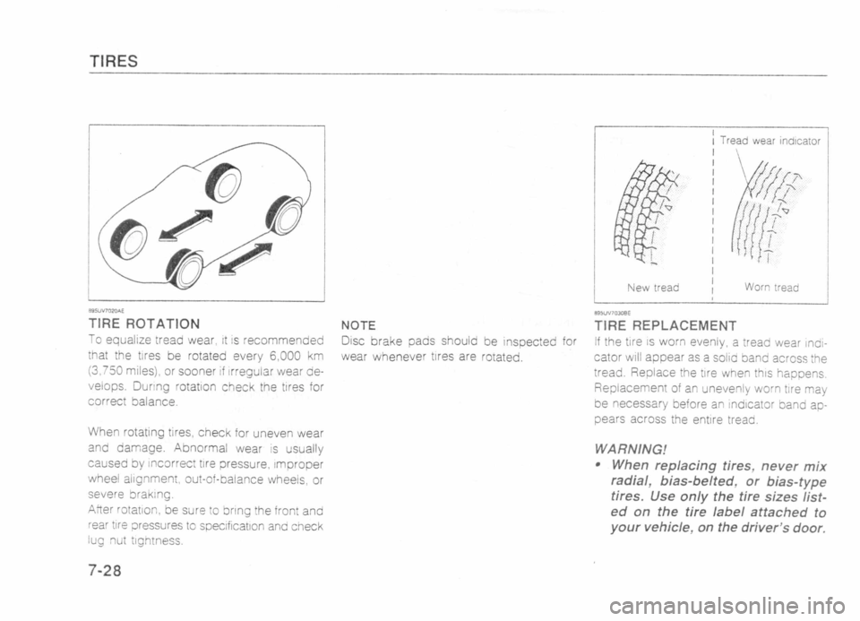MAZDA MX-5 1989 Owners Manual MAZDA MX-5 1989 Owners Manual