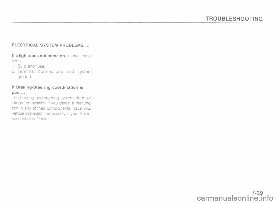 MAZDA MX-5 1989 Owners Manual MAZDA MX-5 1989 Owners Manual