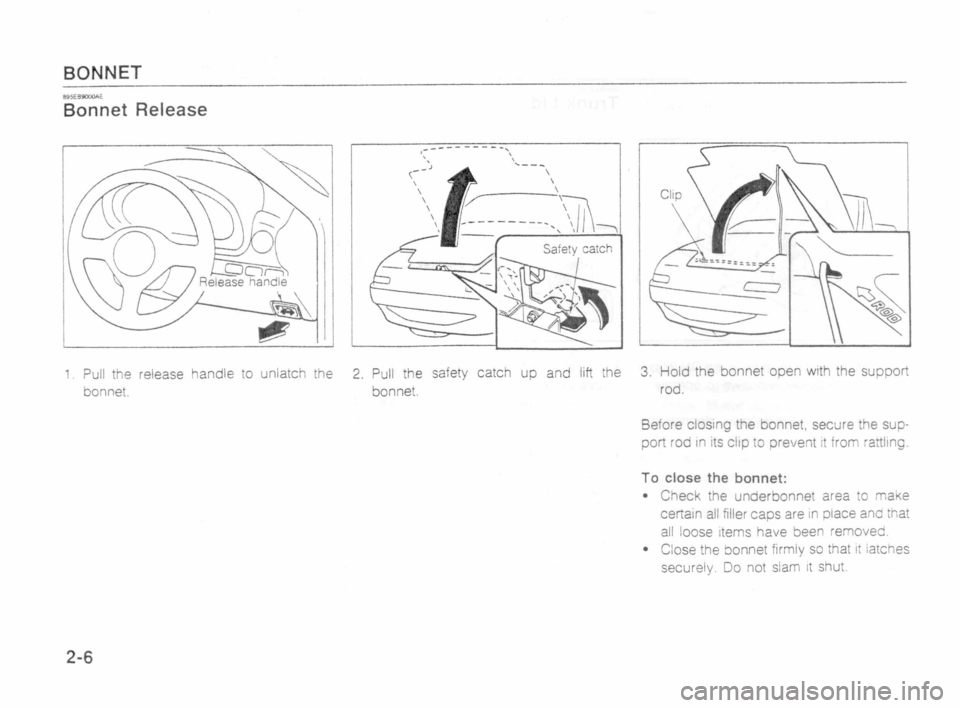 MAZDA MX-5 1989 User Guide 