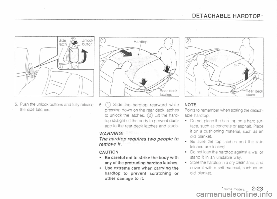 MAZDA MX-5 1989 Owners Guide 