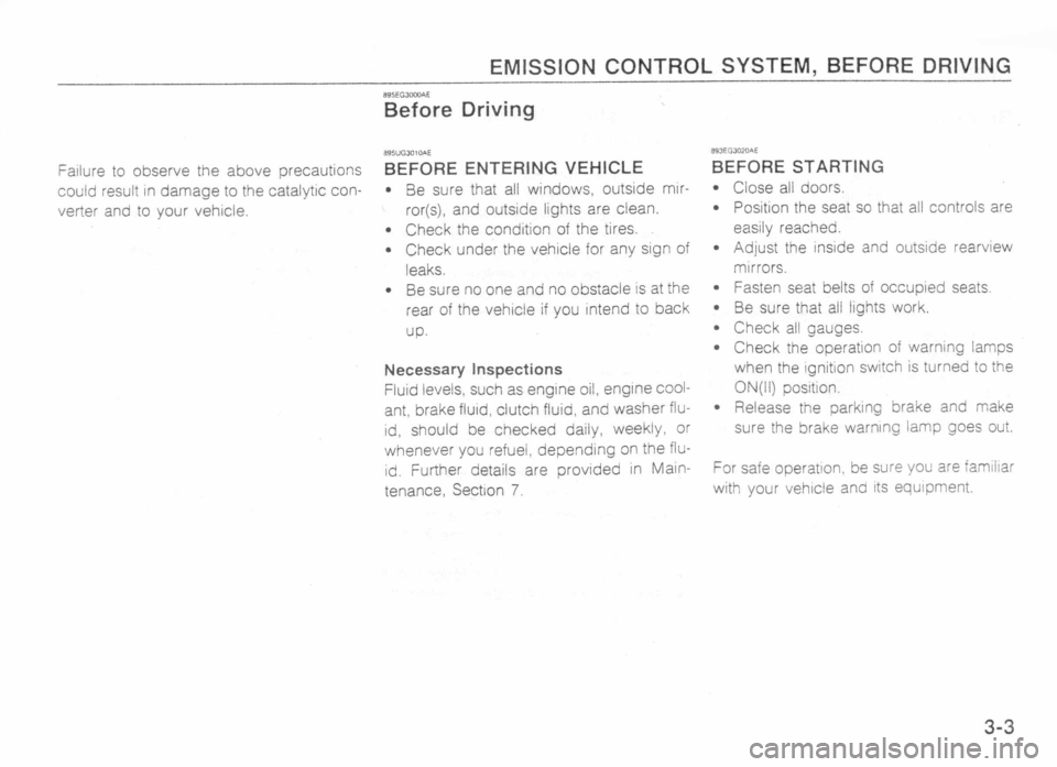 MAZDA MX-5 1989 Owners Guide 