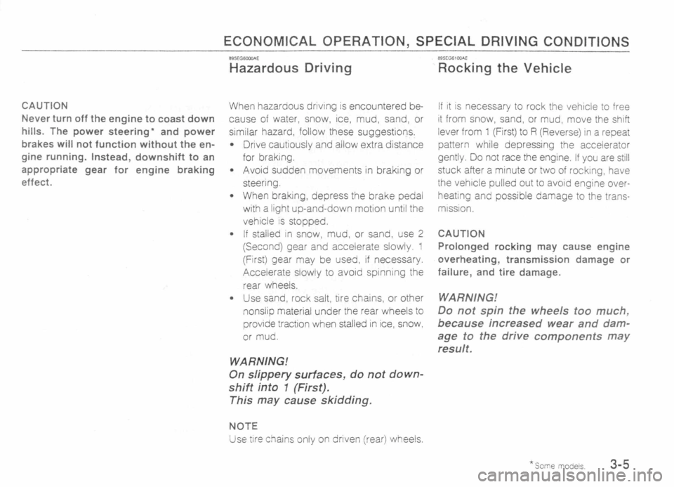 MAZDA MX-5 1989 Service Manual 