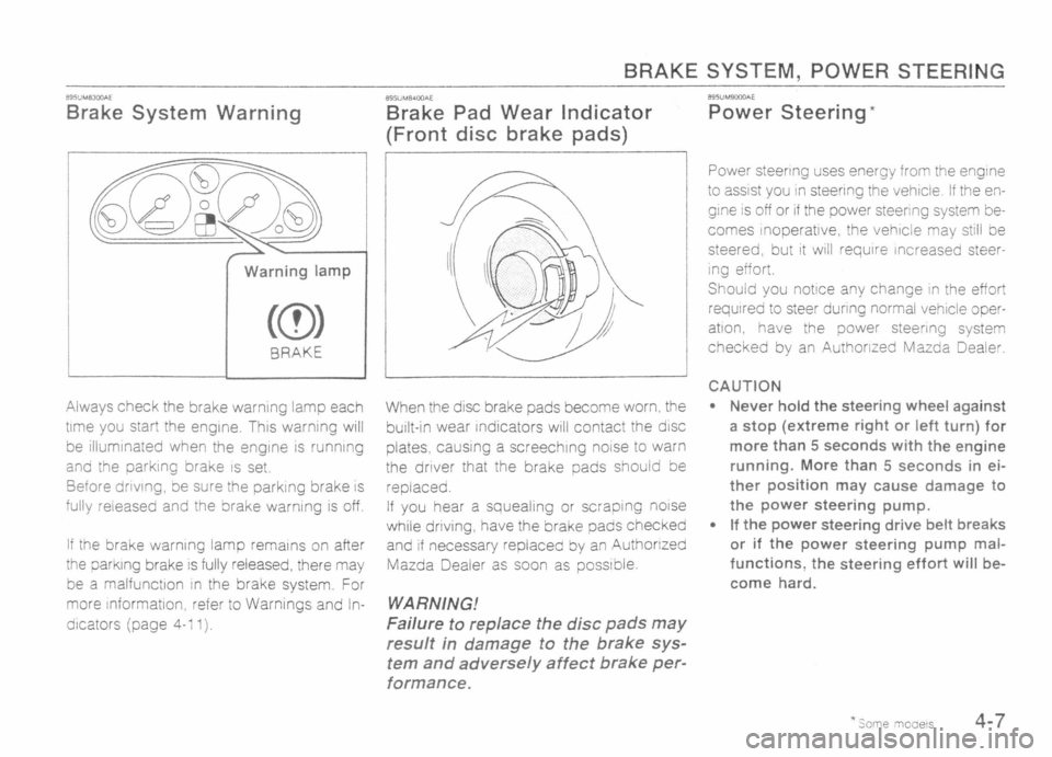 MAZDA MX-5 1989 Workshop Manual 