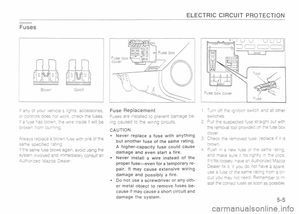 MAZDA MX-5 1989 Manual PDF MAZDA MX-5 1989 Manual PDF