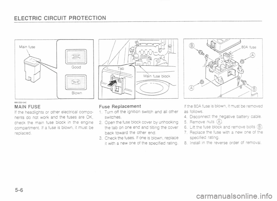 MAZDA MX-5 1989 Manual Online MAZDA MX-5 1989 Manual Online
