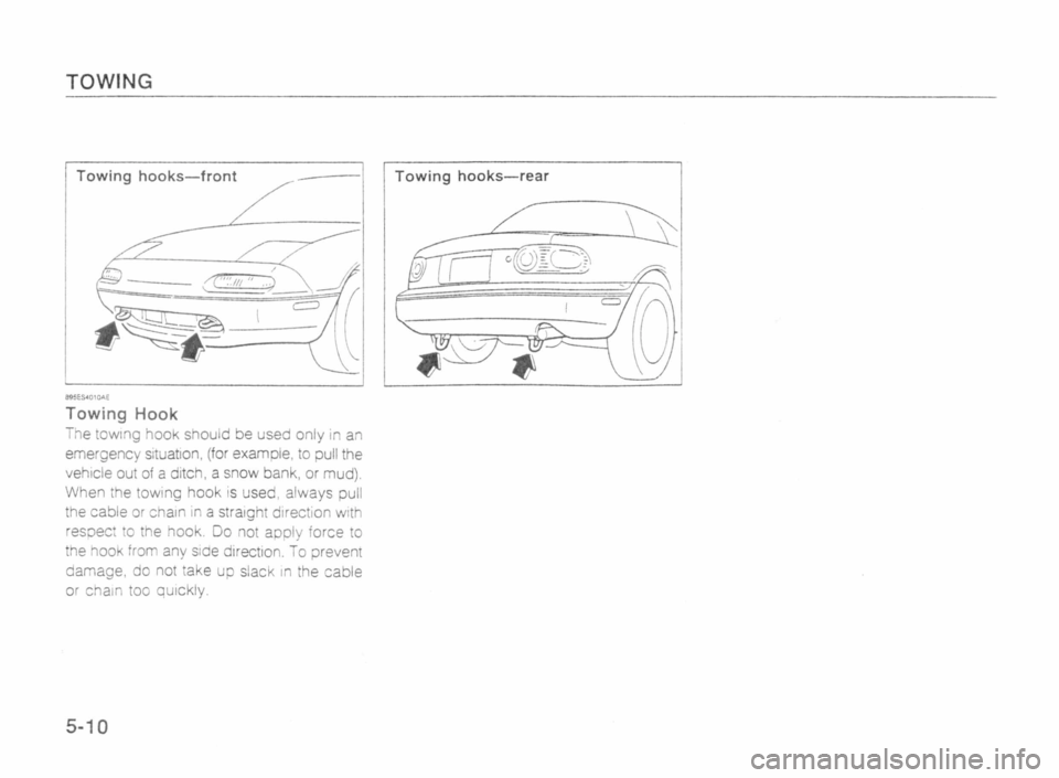 MAZDA MX-5 1989 Manual Online MAZDA MX-5 1989 Manual Online