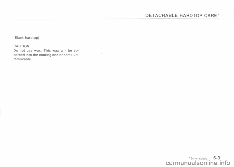 MAZDA MX-5 1989  Owners Manual 
