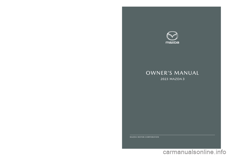 MAZDA MAZDA 2023  Owners Manual 