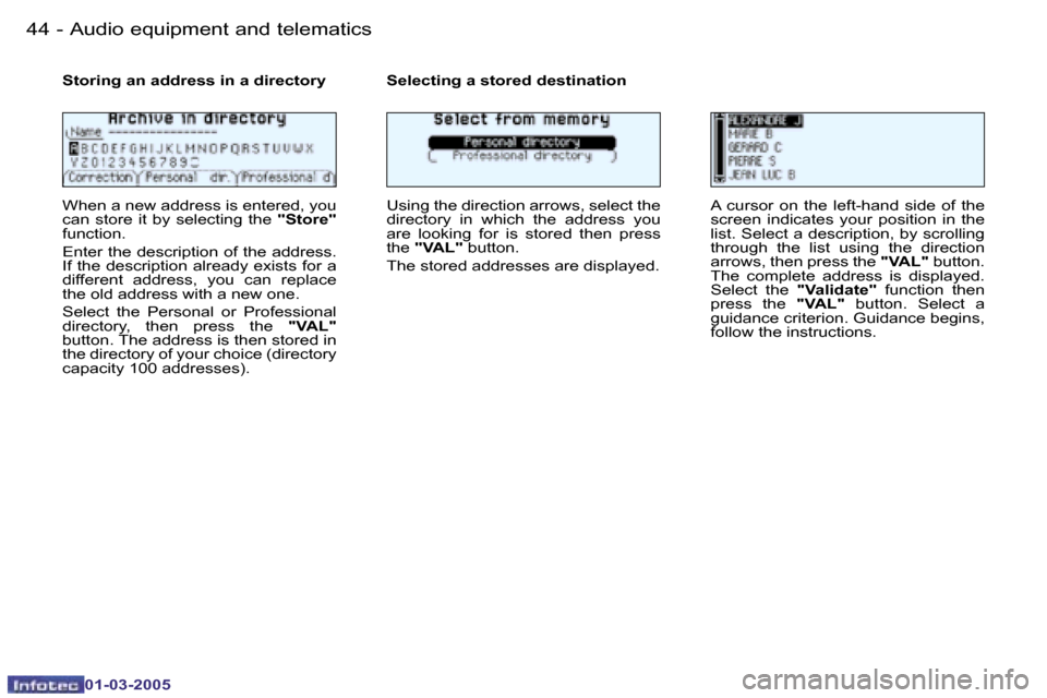 Peugeot 206 CC Dag 2005 Service Manual �4�4 �-�A�u�d�i�o� �e�q�u�i�p�m�e�n�t� �a�n�d� �t�e�l�e�m�a�t�i�c�s
�0�1�-�0�3�-�2�0�0�5
�4�5
�-�A�u�d�i�o� �e�q�u�i�p�m�e�n�t� �a�n�d� �t�e�l�e�m�a�t�i�c�s
�0�1�-�0�3�-�2�0�0�5
�S�t�o�r�i�n�g� �a�n� 