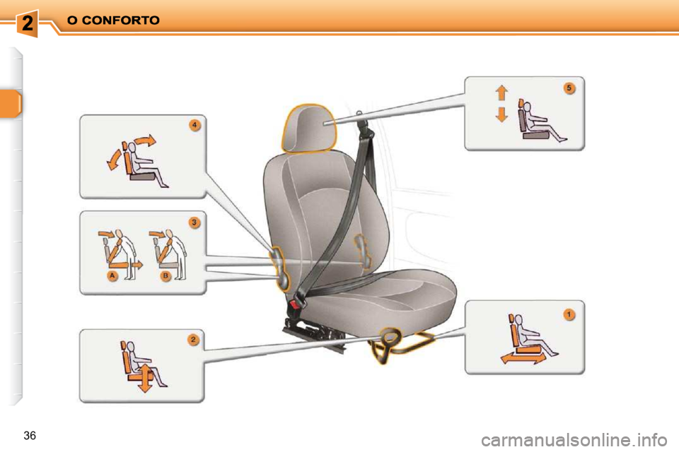 Peugeot 206 P 2010  Manual do proprietário (in Portuguese) 36   