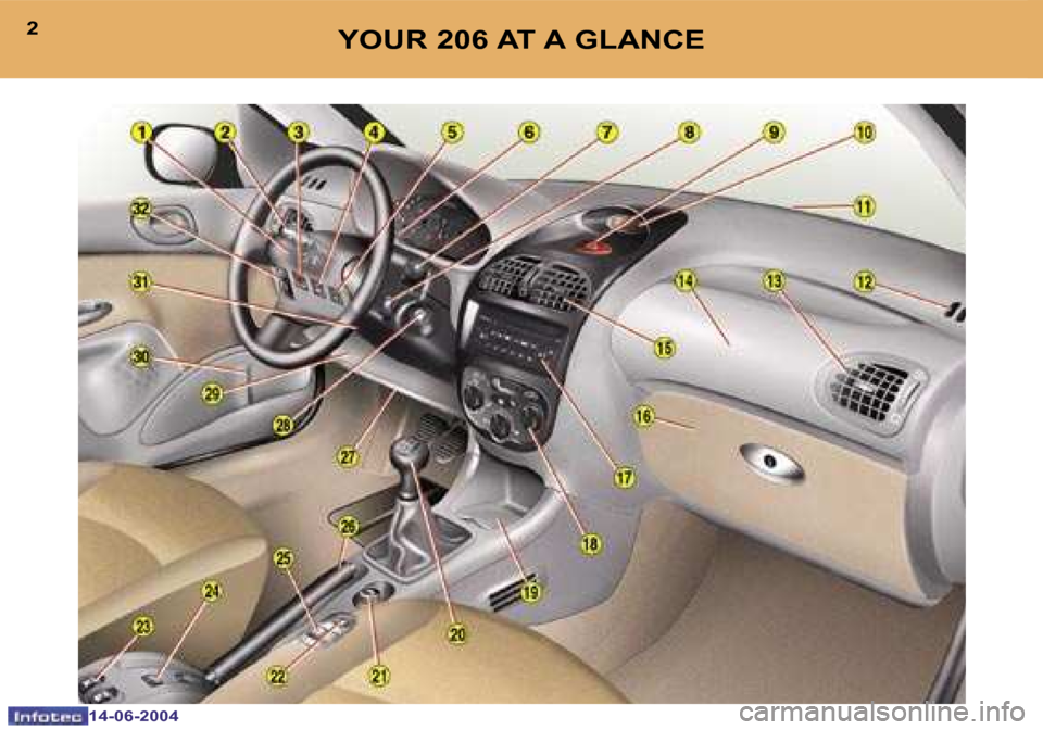 Peugeot 206 SW Dag 2004  Owners Manual 