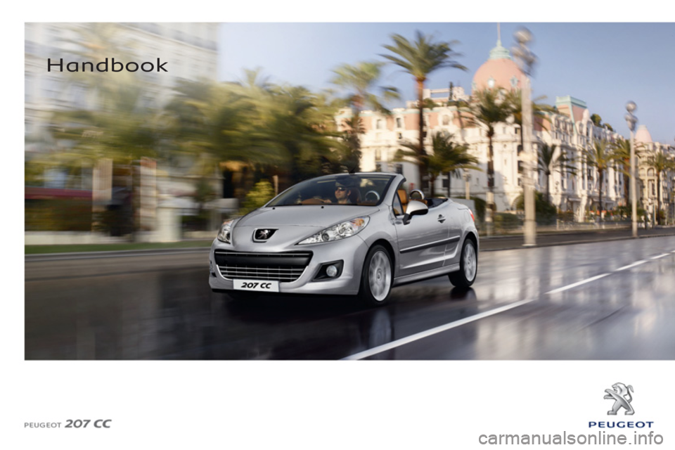 Peugeot 207 CC 2012  Owners Manual - RHD (UK. Australia) 