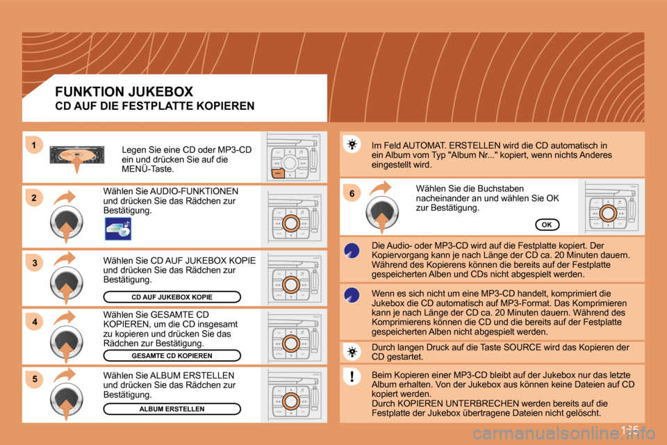 Peugeot 207 CC 2007.5  Betriebsanleitung (in German) 165
23
S
O SSOURCE
MODE BAND ESC
2
abc
5
jkl
8
tuv 3
def
6
mno
9
wxyz
1 4
ghi
7
pqrs0 # MENU LIST
TA 
PTY
DARKESC
LIST
MENU
ESC
MENU LIST
6
ESC
MENU LIST
ESC
MENU LIST
ESC
MENU LIST
4
ESC
MENU LIST
5
