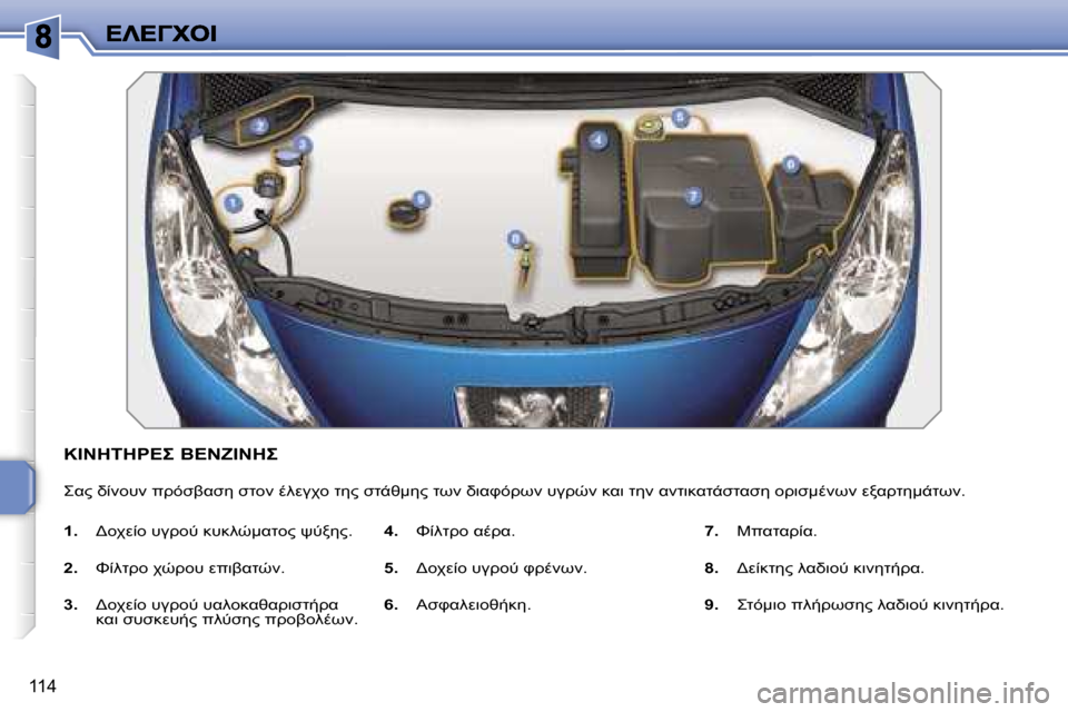 Peugeot 207 CC 2007  Εγχειρίδιο χρήσης (in Greek) �1�1�4
�