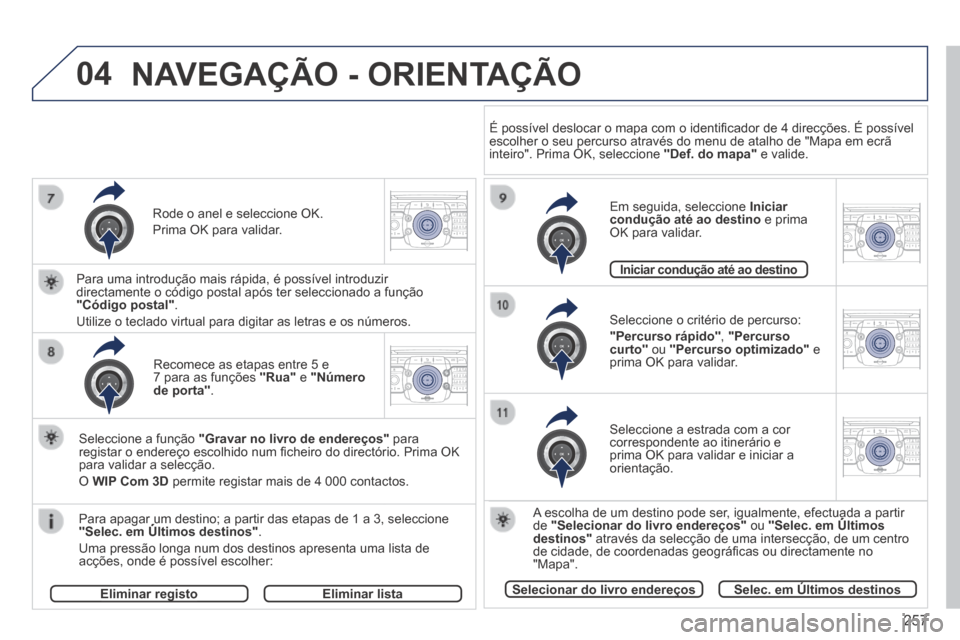 Peugeot 3008 Hybrid 4 2014  Manual do proprietário (in Portuguese) 04
2ABC3DEF5JKL4GHI6MNO8TUV7PQR S9WXYZ0*#
1RADIO MEDIA NA
V TRAFFIC
SETUPADDR
BOOK
2ABC3DEF5JKL4GHI6MNO8TUV7PQR S9WXYZ0*#
1RADIO MEDIA NA
V TRAFFIC
SETUPADDR
BOOK
2ABC3DEF5JKL4GHI6MNO8TUV7PQR S9WXYZ0*