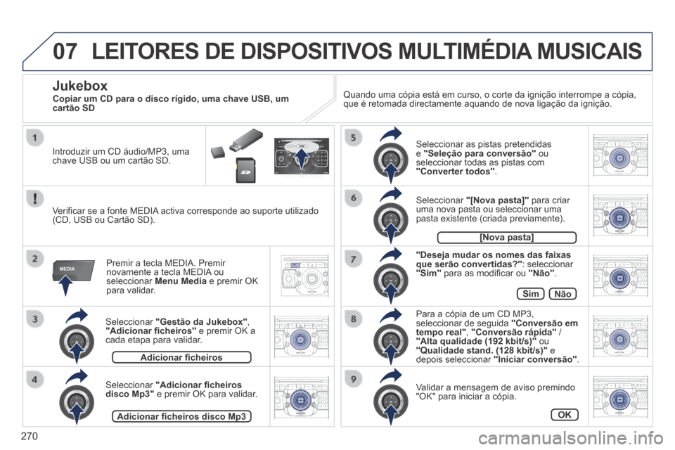Peugeot 3008 Hybrid 4 2014 Manual do proprietário (in Portuguese) 07
MEDIA
2ABC3DEF5JKL4GHI6MNO8TU V7PQRS9WXYZ0*#
1RADIOM EDIA NA
V ESC TRAFFIC
SETUPADDR
BOOK
2AB C3DEF5JKL4GHI6MNO8TUV7PQR S9WXYZ0*#
1RADIO MEDIA NA
V TRAFFIC
SETUPADDR
BOOK
2ABC3DEF5JKL4GHI6MNO8TUV7P Peugeot 3008 Hybrid 4 2014 Manual do proprietário (in Portuguese) 07
MEDIA
2ABC3DEF5JKL4GHI6MNO8TU V7PQRS9WXYZ0*#
1RADIOM EDIA NA
V ESC TRAFFIC
SETUPADDR
BOOK
2AB C3DEF5JKL4GHI6MNO8TUV7PQR S9WXYZ0*#
1RADIO MEDIA NA
V TRAFFIC
SETUPADDR
BOOK
2ABC3DEF5JKL4GHI6MNO8TUV7P