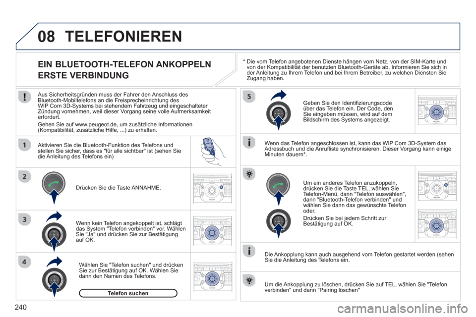 Peugeot 3008 Hybrid 4 2013  Betriebsanleitung (in German) 240
08
2ABC3DEF5JKL4GHI6MNO8TUV7PQRS9WXYZ0*#
1RADIO MEDIANAV TRAFFIC
SETUPADDR
BOOK
2ABC3DEF5JKL4GHI6MNO8TUV7PQRS9WXYZ0*#
1RADIO MEDIANAV TRAFFIC
SETUPADDR
BOOK
2ABC3DEF5JKL4GHI6MNO8TUV7PQRS9WXYZ0*#
1