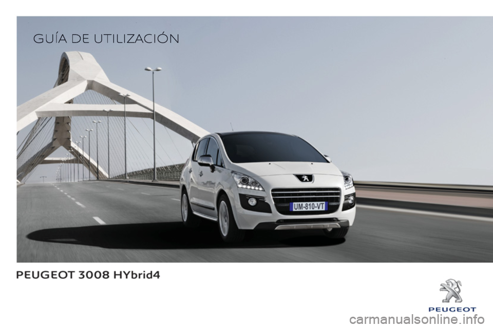 Peugeot 3008 Hybrid 4 2013  Manual del propietario (in Spanish) 