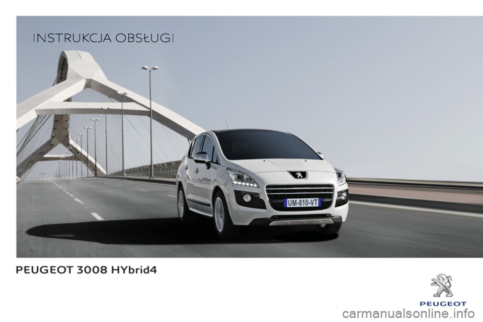 Peugeot 3008 Hybrid 4 2013  Instrukcja Obsługi (in Polish) 