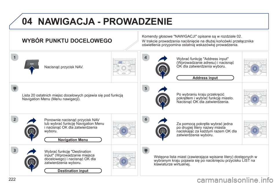 Peugeot 3008 Hybrid 4 2013 Instrukcja Obsługi (in Polish) 222
04
NAV2ABC3DEF5JKL4GHI6MNO8TUV7PQRS9WXYZ0*#
1RADIO MEDIANAV TRAFFIC
SETUPADDR
BOOK
2ABC3DEF5JKL4GHI6MNO8TUV7PQRS9WXYZ0*#
1RADIO MEDIANAV TRAFFIC
SETUPADDR
BOOK
2ABC3DEF5JKL4GHI6MNO8TUV7PQRS9WXYZ0* Peugeot 3008 Hybrid 4 2013 Instrukcja Obsługi (in Polish) 222
04
NAV2ABC3DEF5JKL4GHI6MNO8TUV7PQRS9WXYZ0*#
1RADIO MEDIANAV TRAFFIC
SETUPADDR
BOOK
2ABC3DEF5JKL4GHI6MNO8TUV7PQRS9WXYZ0*#
1RADIO MEDIANAV TRAFFIC
SETUPADDR
BOOK
2ABC3DEF5JKL4GHI6MNO8TUV7PQRS9WXYZ0*