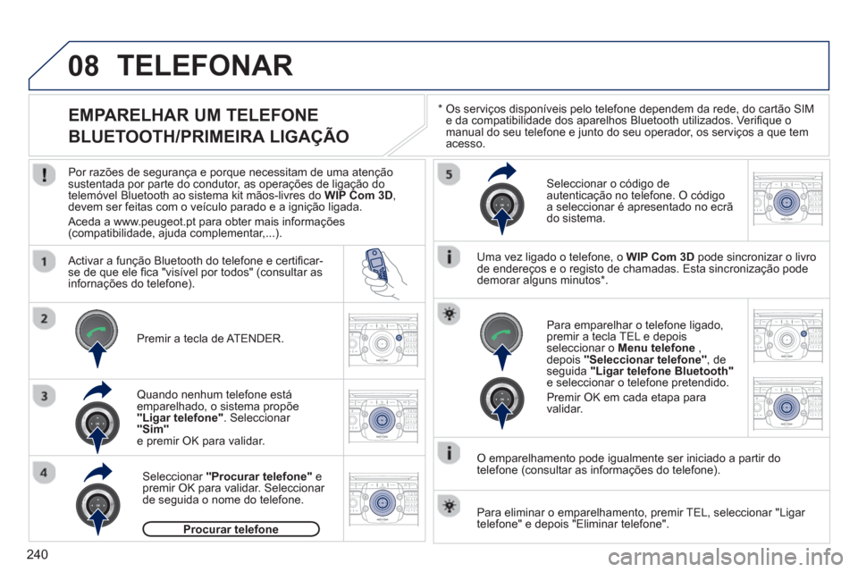 Peugeot 3008 Hybrid 4 2013  Manual do proprietário (in Portuguese) 240
08
2ABC3DEF5JKL4GHI6MNO8TUV7PQRS9WXYZ0*#
1RADIO MEDIANAV TRAFFIC
SETUPADDR
BOOK
2ABC3DEF5JKL4GHI6MNO8TUV7PQRS9WXYZ0*#
1RADIO MEDIANAV TRAFFIC
SETUPADDR
BOOK
2ABC3DEF5JKL4GHI6MNO8TUV7PQRS9WXYZ0*#
1