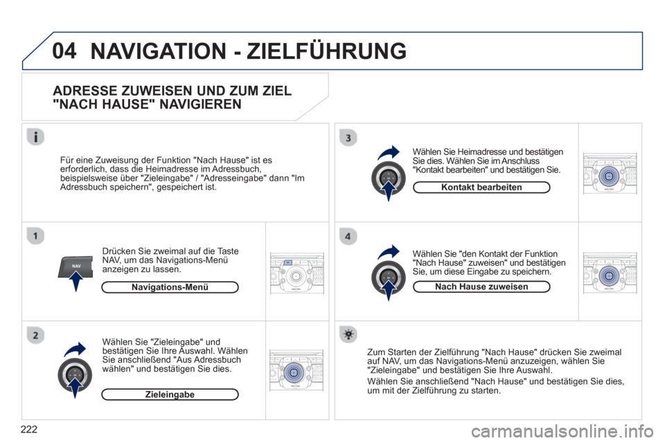 Peugeot 3008 Hybrid 4 2012  Betriebsanleitung (in German) 222
04
NAV2ABC3DEF5JKL4GHI6MNO8TUV7PQRS9WXYZ0*#
1RADIO MEDIANAV ESC TRAFFIC
SETUPADDR
BOOK
2ABC3DEF5JKL4GHI6MNO8TUV7PQRS9WXYZ0*#
1RADIO MEDIANAV ESC TRAFFIC
SETUPADDR
BOOK
2ABC3DEF5JKL4GHI6MNO8TUV7PQR