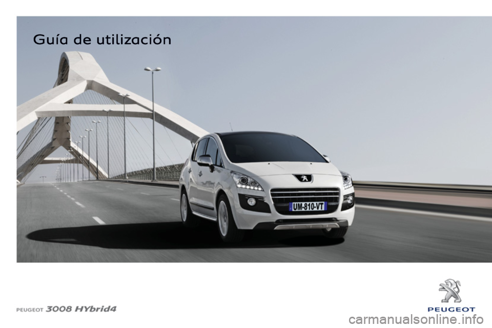 Peugeot 3008 Hybrid 4 2012  Manual del propietario (in Spanish) 
