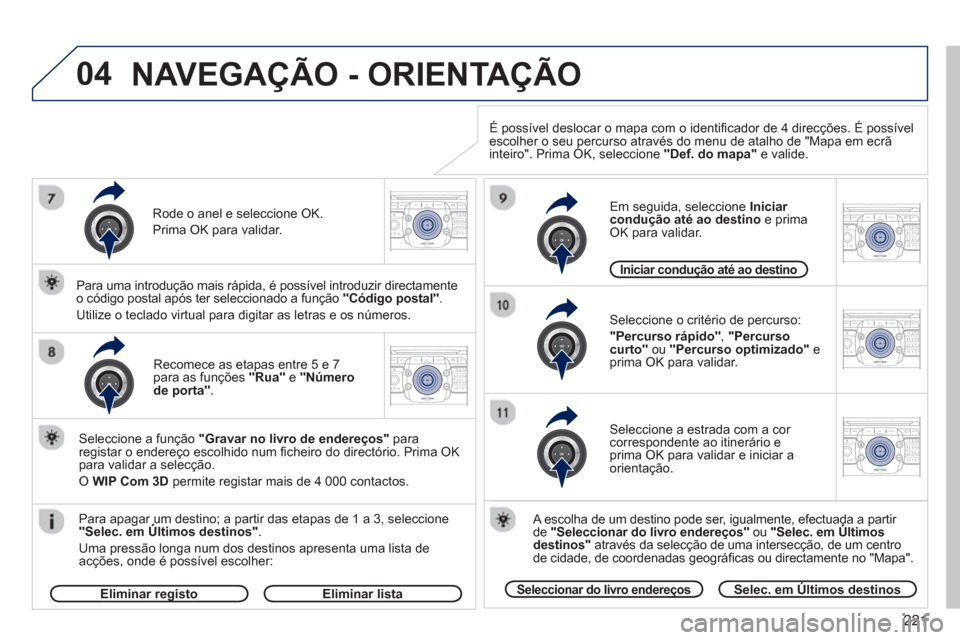 Peugeot 3008 Hybrid 4 2012 Manual do proprietário (in Portuguese) 221
04
2ABC3DEF5JKL4GHI6MNO8TUV7PQRS9WXYZ0*#
1RADIO MEDIANAV ESC TRAFFIC
SETUPADDR
BOOK
2ABC3DEF5JKL4GHI6MNO8TUV7PQRS9WXYZ0*#
1RADIO MEDIANAV ESC TRAFFIC
SETUPADDR
BOOK
2ABC3DEF5JKL4GHI6MNO8TUV7PQRS9W Peugeot 3008 Hybrid 4 2012 Manual do proprietário (in Portuguese) 221
04
2ABC3DEF5JKL4GHI6MNO8TUV7PQRS9WXYZ0*#
1RADIO MEDIANAV ESC TRAFFIC
SETUPADDR
BOOK
2ABC3DEF5JKL4GHI6MNO8TUV7PQRS9WXYZ0*#
1RADIO MEDIANAV ESC TRAFFIC
SETUPADDR
BOOK
2ABC3DEF5JKL4GHI6MNO8TUV7PQRS9W