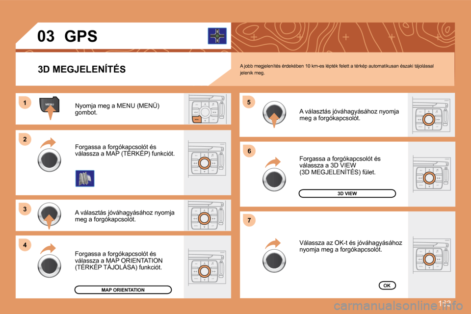 Peugeot 307 Break 2007.5  Kezelési útmutató (in Hungarian) �1�6�3
ESC
MENU LIST
MENU
ESC
MENU LIST
ESC
LIST
MENU
ESC
MENU LIST
ESC
MENU LIST
11
22
33
44
�5�5
�6�6
�7�7
ESC
MENU LIST
ESC
MENU LIST
03
� �A� �j�o�b�b� �m�e�g�j�e�l�e�n�í�t�é�s� �é�r�d�e�k�é�b