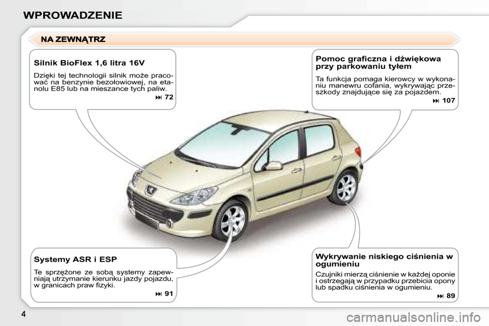 Peugeot 307 Break 2007.5  Instrukcja Obsługi (in Polish) 