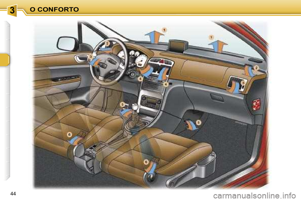 Peugeot 307 Break 2006  Manual do proprietário (in Portuguese) � � � � � � � � � � � � � � � � � � � � � � � � � � � � � � � � � � � �3� � � � � � � � � � � � � � � � � � � � � � � � � � � � � � � � � � � �O� �C�O�N�F�O�R�T�O
�4�4   