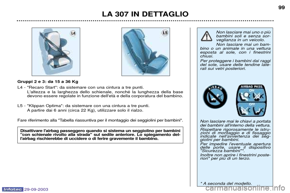 Peugeot 307 Break 2003.5  Manuale del proprietario (in Italian) 
%&		 ((
"*-8 
$D 39
(
3/








$"
		
  
 
!		
  

 E 
 !		
 