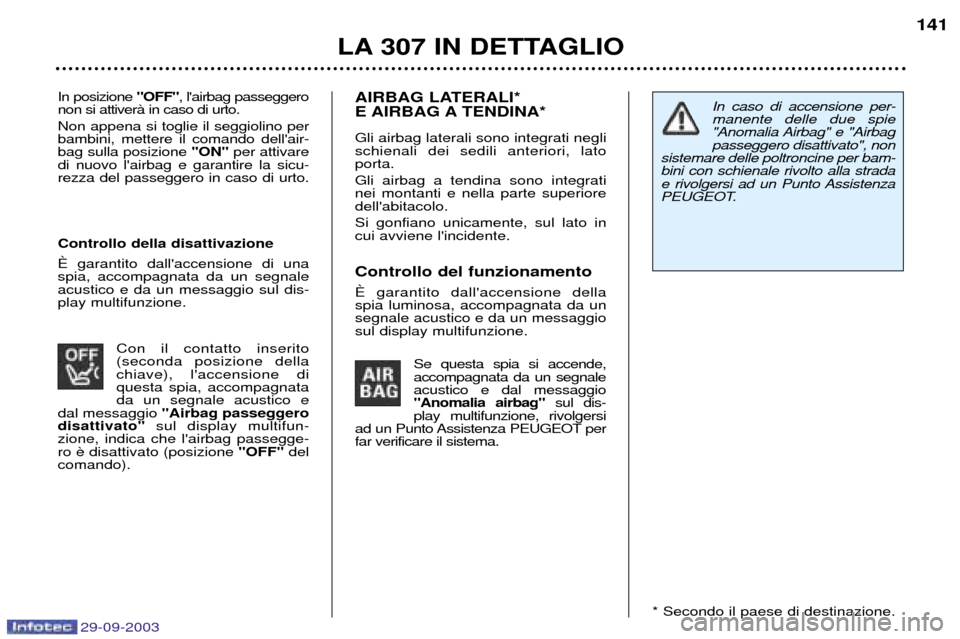Peugeot 307 Break 2003.5  Manuale del proprietario (in Italian) 29-09-2003
 	  	 
 
   
-	
-  -


		-	

	
	

 	  
		 