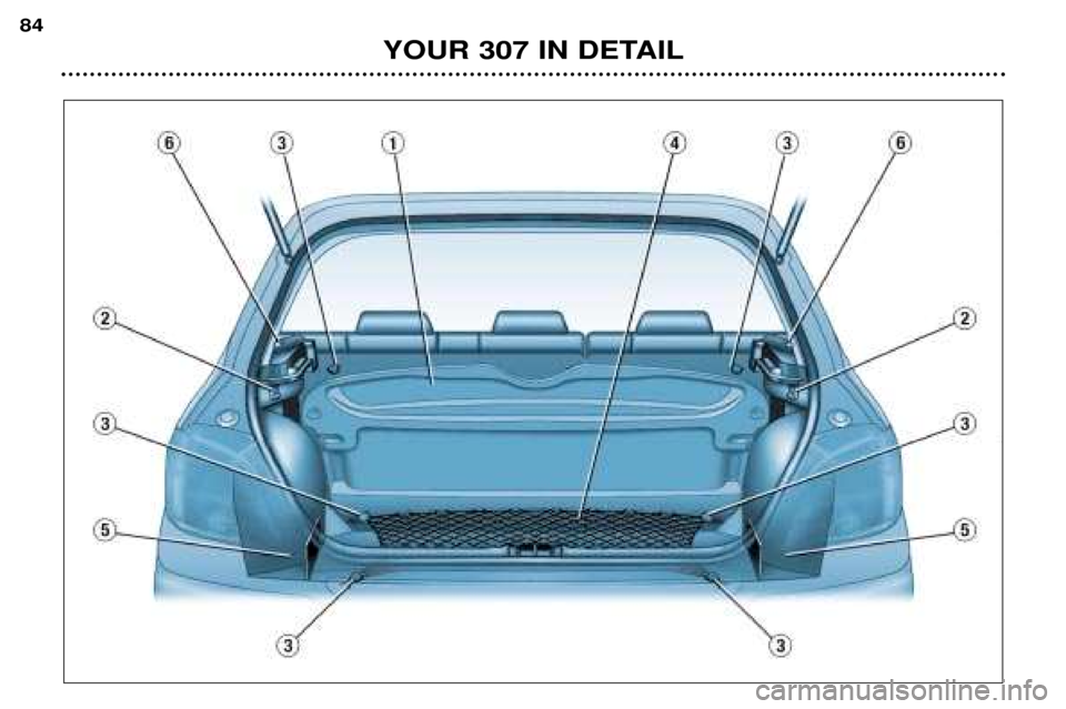 Peugeot 307 Break 2002 Manual Online YOUR 307 IN DETAIL
84  