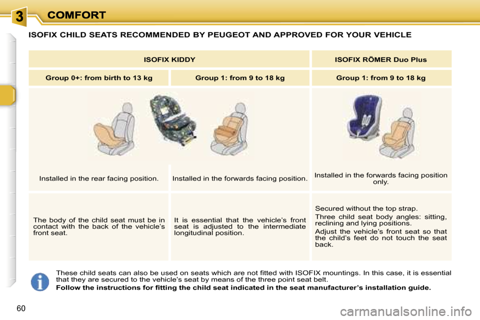 Peugeot 307 Break Dag 2007 Repair Manual �6�0
�T�h�e�s�e� �c�h�i�l�d� �s�e�a�t�s� �c�a�n� �a�l�s�o� �b�e� �u�s�e�d� �o�n� �s�e�a�t�s� �w�h�i�c�h� �a�r�e� �n�o�t� �ﬁ�t�t�e�d� �w�i�t�h� �I�S�O�F�I�X� �m�o�u�n�t�i�n�g�s�.� �I�n� �t�h�i�s� �c�
