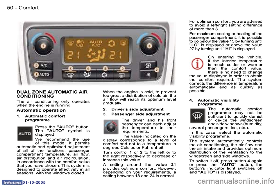 Peugeot 307 Break Dag 2005.5 Workshop Manual �C�o�m�f�o�r�t�5�0 �-
�0�1�-�1�0�-�2�0�0�5
�5�1�C�o�m�f�o�r�t�-
�0�1�-�1�0�-�2�0�0�5
�D�U�A�L� �Z�O�N�E� �A�U�T�O�M�A�T�I�C� �A�I�R�  
�C�O�N�D�I�T�I�O�N�I�N�G
�T�h�e�  �a�i�r�  �c�o�n�d�i�t�i�o�n�i�n