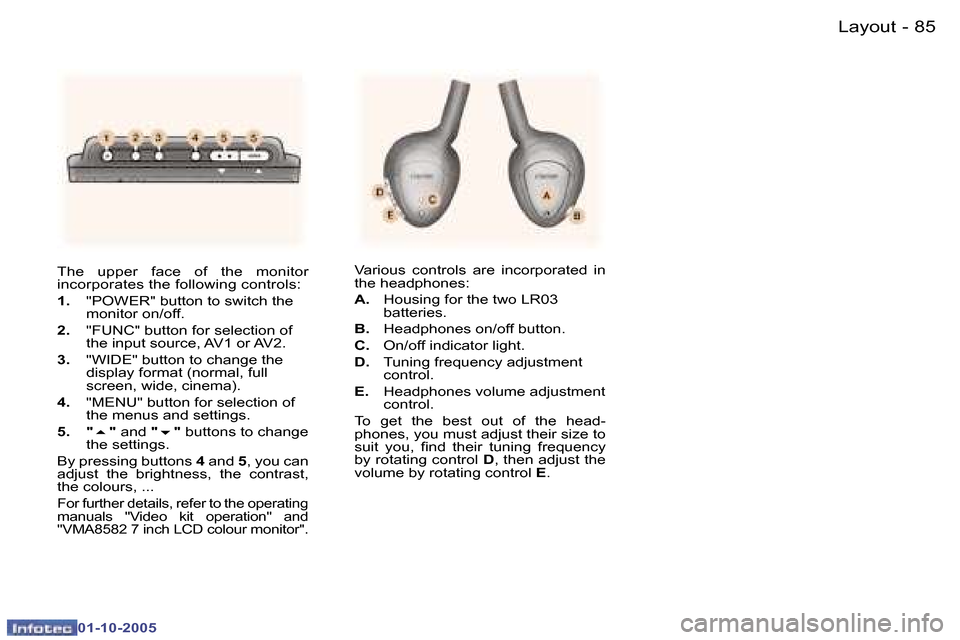 Peugeot 307 Break Dag 2005.5 Owners Manual �L�a�y�o�u�t�8�4 �-
�0�1�-�1�0�-�2�0�0�5
�8�5�L�a�y�o�u�t�-
�0�1�-�1�0�-�2�0�0�5
�T�h�e�  �u�p�p�e�r�  �f�a�c�e�  �o�f�  �t�h�e�  �m�o�n�i�t�o�r�  
�i�n�c�o�r�p�o�r�a�t�e�s� �t�h�e� �f�o�l�l�o�w�i�n�g